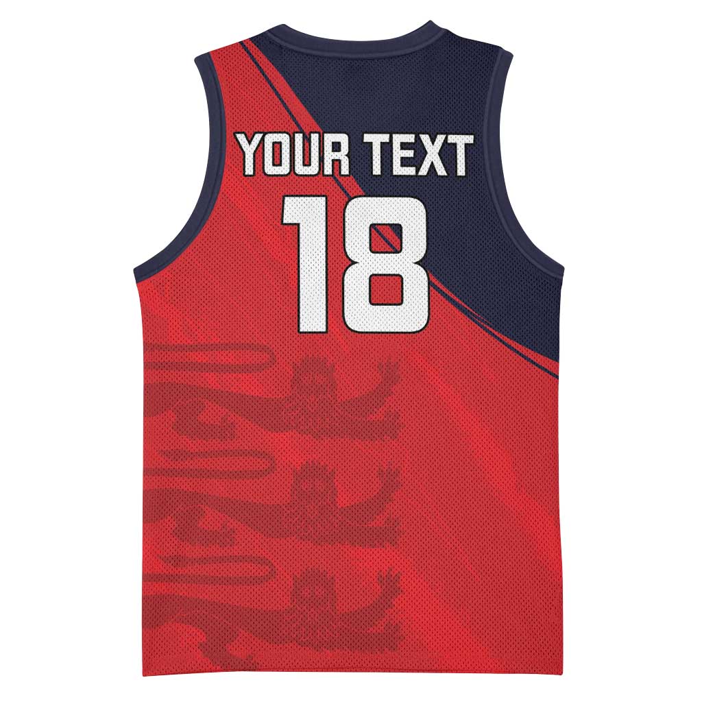 Custom Bailiwick of Jersey Cricket Basketball Jersey Jer Lions Champion Red Version - Wonder Print Shop