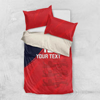 Custom Bailiwick of Jersey Cricket Bedding Set Jer Lions Champion Red Version - Wonder Print Shop