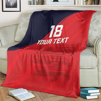 Custom Bailiwick of Jersey Cricket Blanket Jer Lions Champion Red Version - Wonder Print Shop