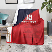 Custom Bailiwick of Jersey Cricket Blanket Jer Lions Champion Red Version - Wonder Print Shop