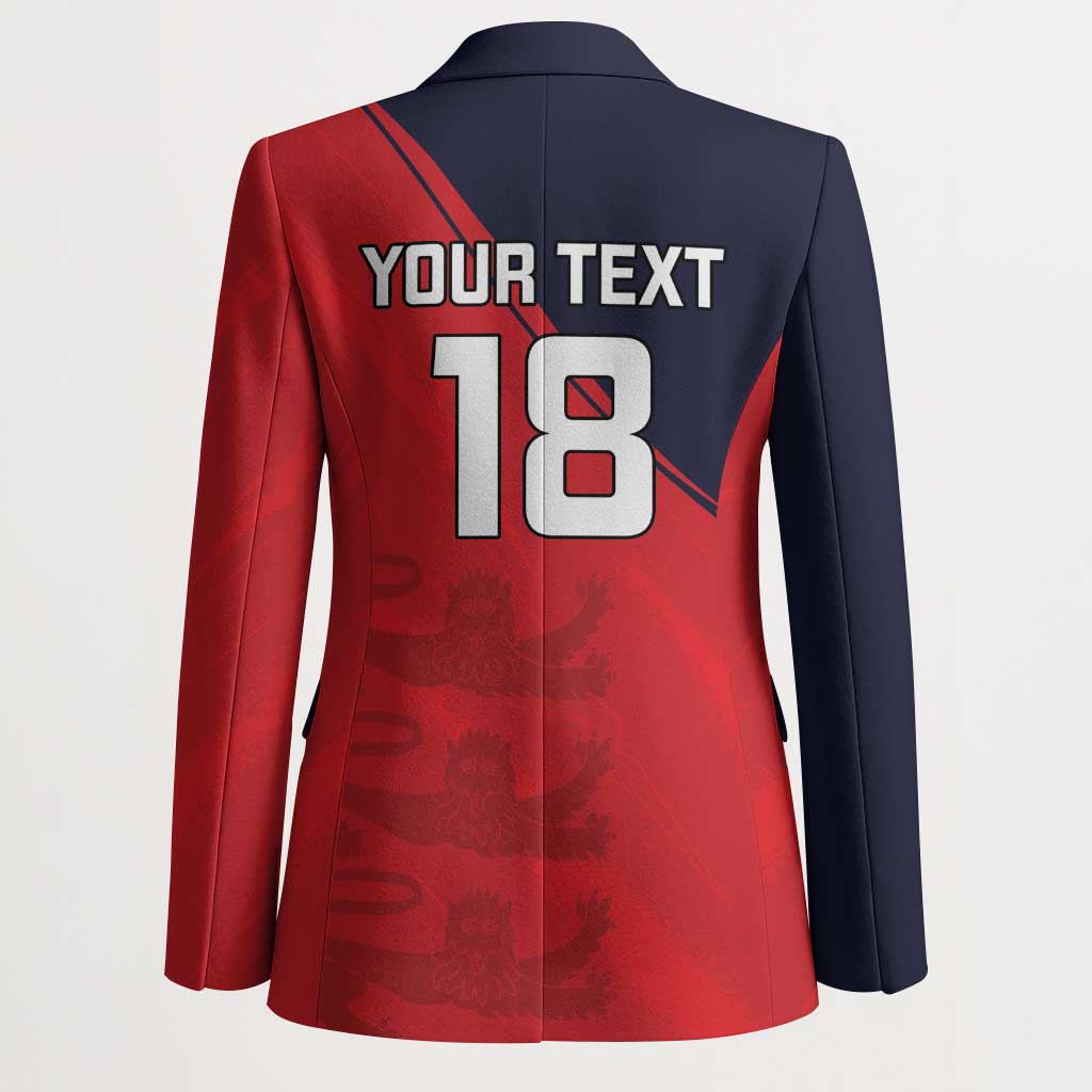 Custom Bailiwick of Jersey Cricket Blazer Jer Lions Champion Red Version - Wonder Print Shop