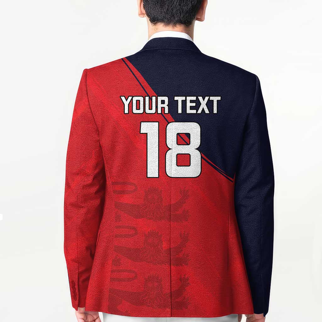 Custom Bailiwick of Jersey Cricket Blazer Jer Lions Champion Red Version - Wonder Print Shop