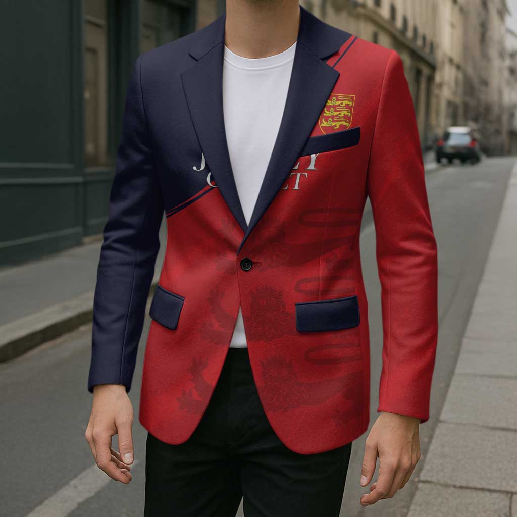 Custom Bailiwick of Jersey Cricket Blazer Jer Lions Champion Red Version - Wonder Print Shop