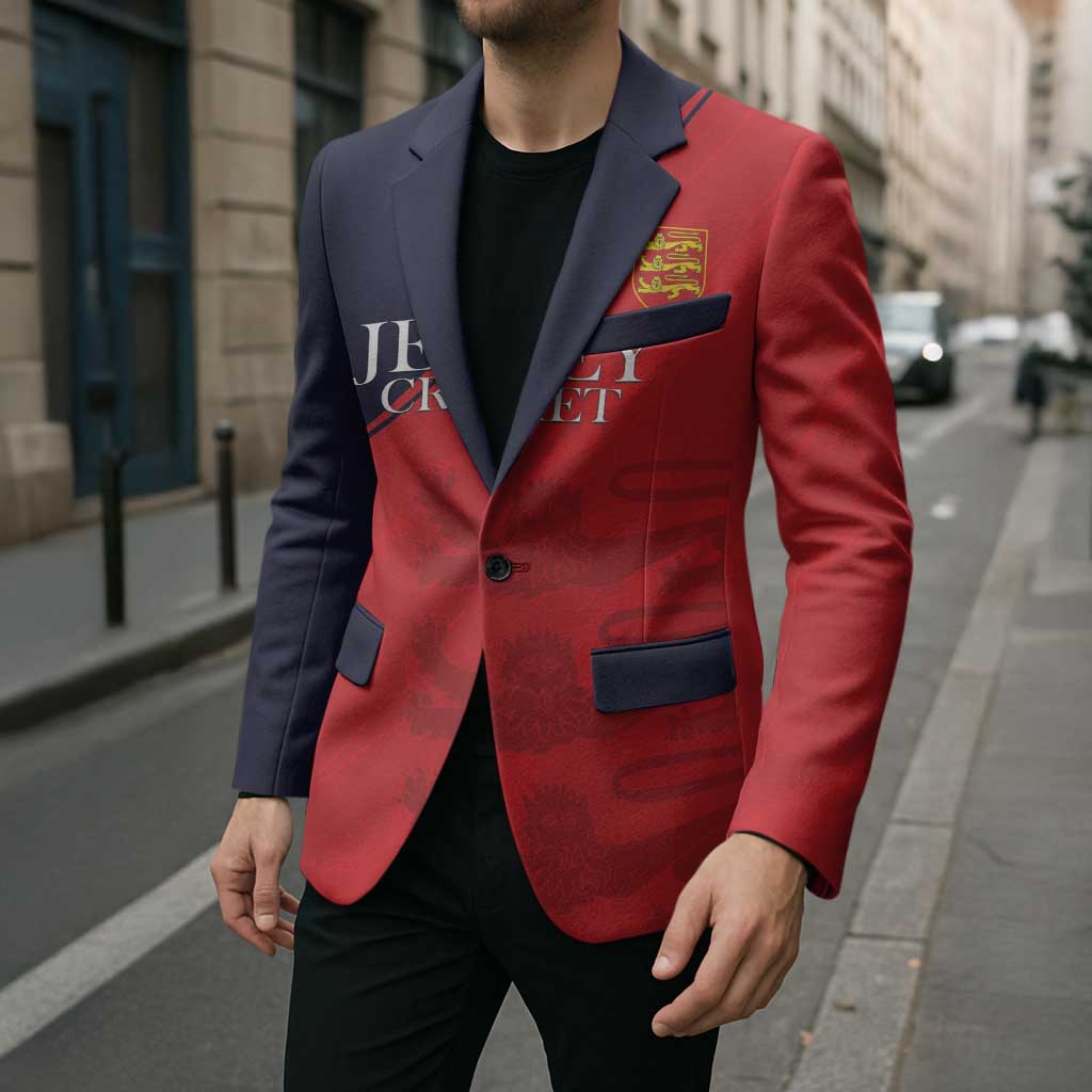 Custom Bailiwick of Jersey Cricket Blazer Jer Lions Champion Red Version - Wonder Print Shop