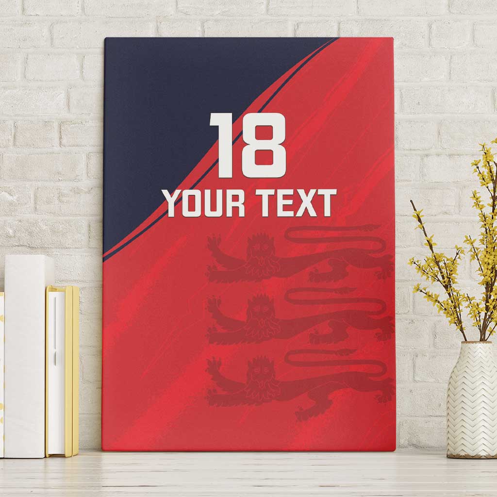 Custom Bailiwick of Jersey Cricket Canvas Wall Art Jer Lions Champion Red Version - Wonder Print Shop