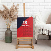 Custom Bailiwick of Jersey Cricket Canvas Wall Art Jer Lions Champion Red Version - Wonder Print Shop
