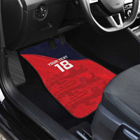Custom Bailiwick of Jersey Cricket Car Mats Jer Lions Champion Red Version - Wonder Print Shop