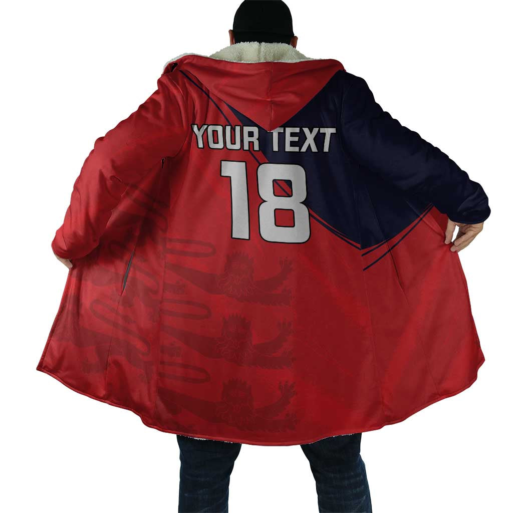 Custom Bailiwick of Jersey Cricket Cloak Jer Lions Champion Red Version - Wonder Print Shop