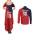 Custom Bailiwick of Jersey Cricket Couples Matching Summer Maxi Dress and Long Sleeve Button Shirt Jer Lions Champion Red Version - Wonder Print Shop