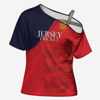 Custom Bailiwick of Jersey Cricket Cross Shoulder Shirt Jer Lions Champion Red Version - Wonder Print Shop