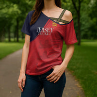 Custom Bailiwick of Jersey Cricket Cross Shoulder Shirt Jer Lions Champion Red Version - Wonder Print Shop