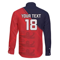 Custom Bailiwick of Jersey Cricket Family Matching Long Sleeve Bodycon Dress and Hawaiian Shirt Jer Lions Champion Red Version - Wonder Print Shop