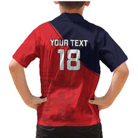 Custom Bailiwick of Jersey Cricket Family Matching Mermaid Dress and Hawaiian Shirt Jer Lions Champion Red Version - Wonder Print Shop