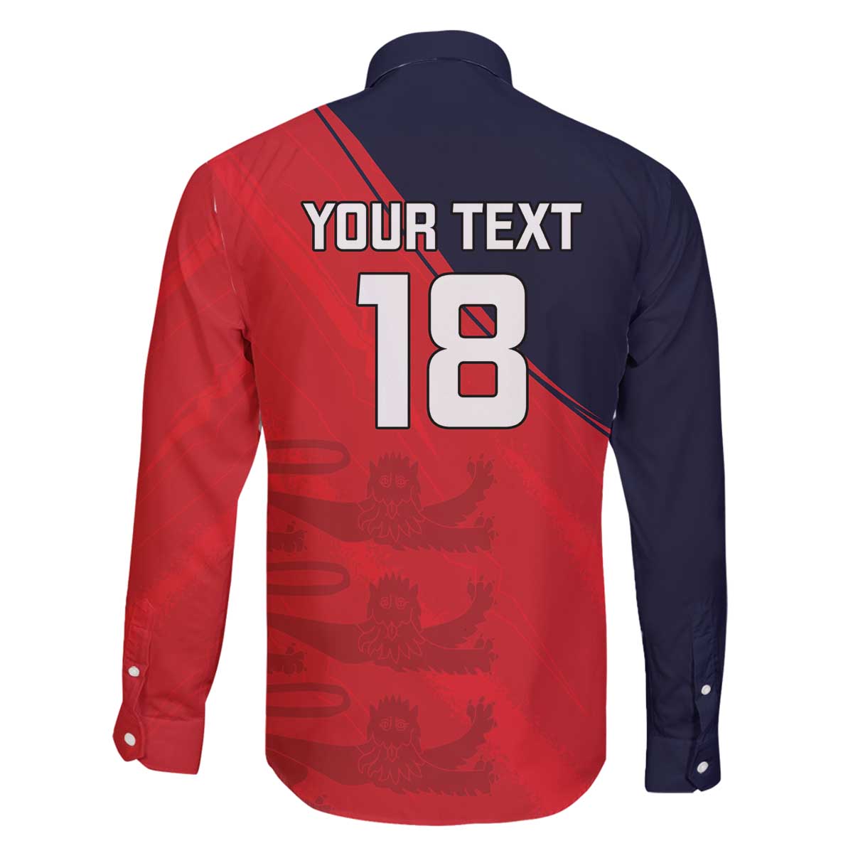 Custom Bailiwick of Jersey Cricket Family Matching Off The Shoulder Long Sleeve Dress and Hawaiian Shirt Jer Lions Champion Red Version - Wonder Print Shop