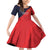 Custom Bailiwick of Jersey Cricket Family Matching Off Shoulder Short Dress and Hawaiian Shirt Jer Lions Champion Red Version - Wonder Print Shop