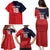 Custom Bailiwick of Jersey Cricket Family Matching Puletasi and Hawaiian Shirt Jer Lions Champion Red Version - Wonder Print Shop