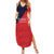 Custom Bailiwick of Jersey Cricket Family Matching Summer Maxi Dress and Hawaiian Shirt Jer Lions Champion Red Version - Wonder Print Shop