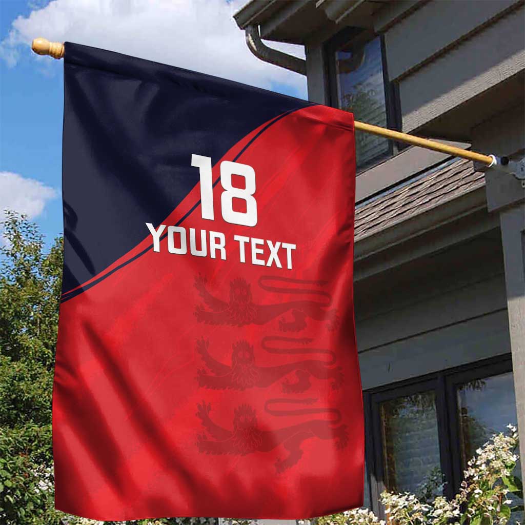 Custom Bailiwick of Jersey Cricket Garden Flag Jer Lions Champion Red Version - Wonder Print Shop