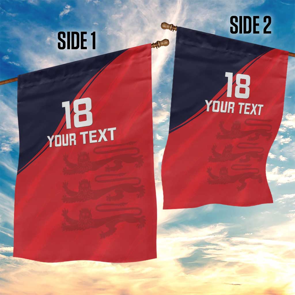 Custom Bailiwick of Jersey Cricket Garden Flag Jer Lions Champion Red Version - Wonder Print Shop