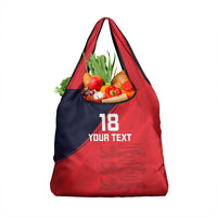 Custom Bailiwick of Jersey Cricket Grocery Bag Jer Lions Champion Red Version - Wonder Print Shop