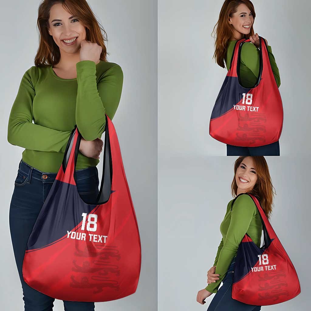 Custom Bailiwick of Jersey Cricket Grocery Bag Jer Lions Champion Red Version - Wonder Print Shop