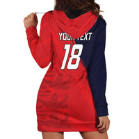 Custom Bailiwick of Jersey Cricket Hoodie Dress Jer Lions Champion Red Version - Wonder Print Shop