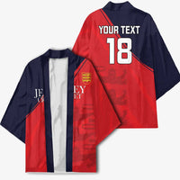 Custom Bailiwick of Jersey Cricket Kimono Jer Lions Champion Red Version - Wonder Print Shop