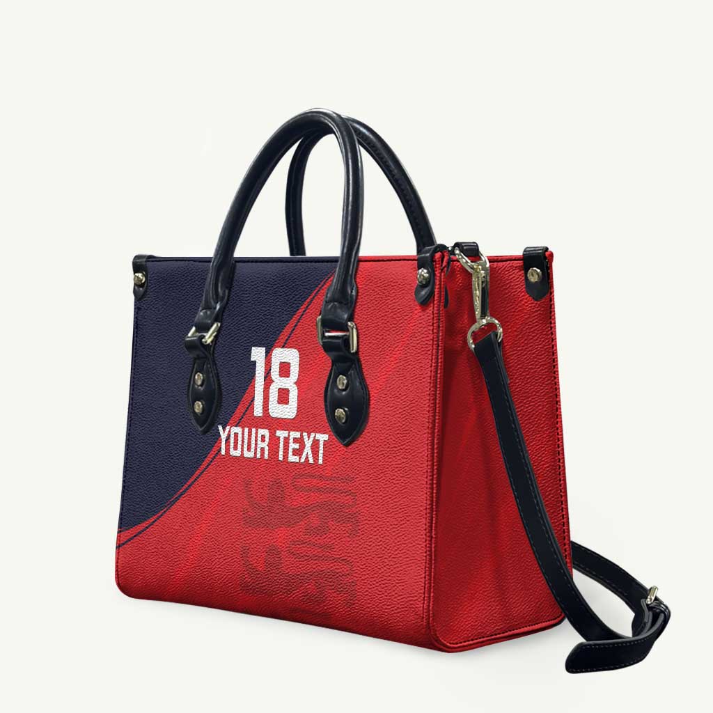 Custom Bailiwick of Jersey Cricket Leather Bag Jer Lions Champion Red Version - Wonder Print Shop