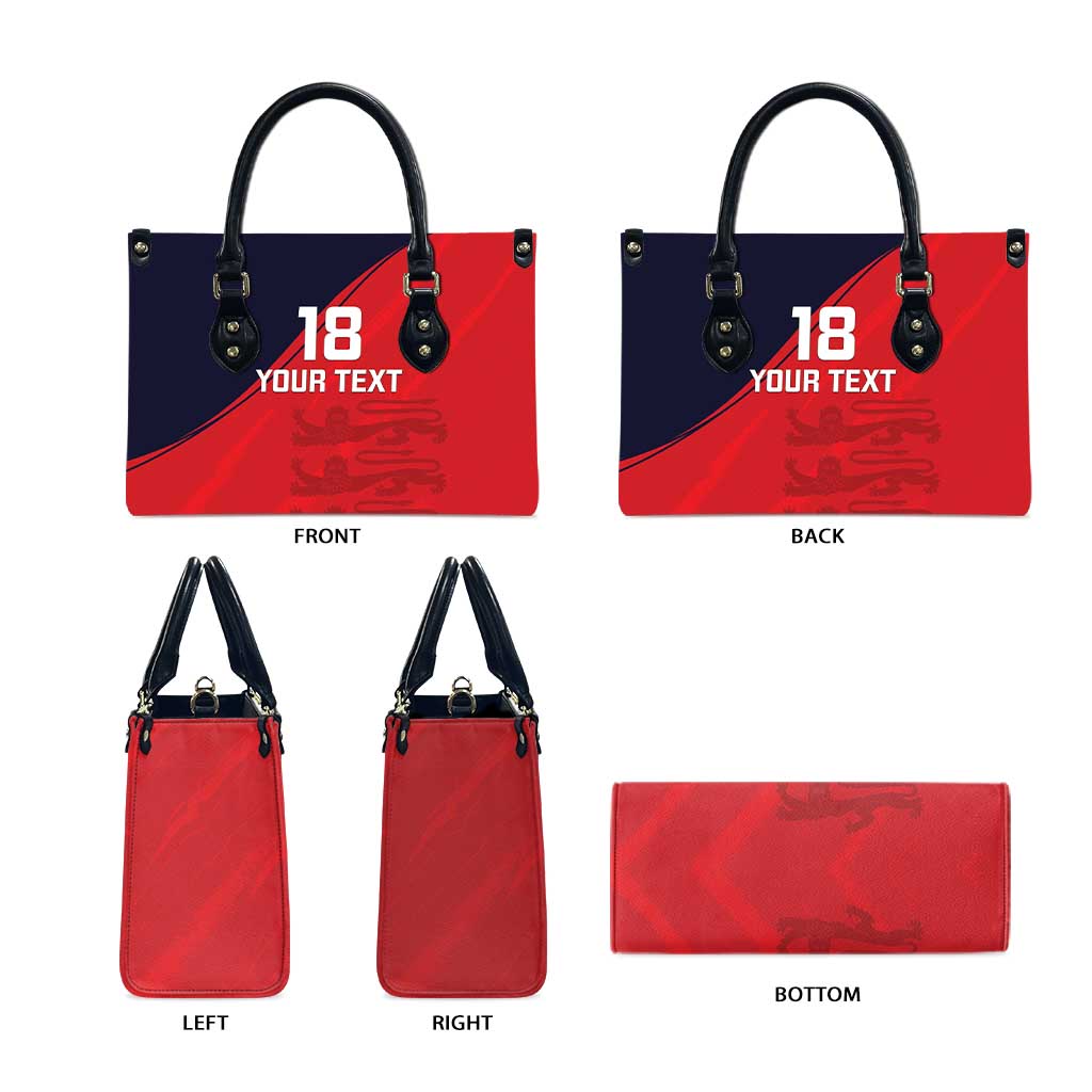 Custom Bailiwick of Jersey Cricket Leather Bag Jer Lions Champion Red Version - Wonder Print Shop
