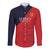 Custom Bailiwick of Jersey Cricket Long Sleeve Button Shirt Jer Lions Champion Red Version - Wonder Print Shop