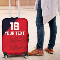 Custom Bailiwick of Jersey Cricket Luggage Cover Jer Lions Champion Red Version - Wonder Print Shop