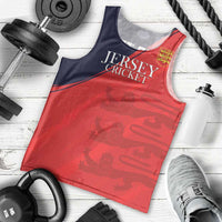 Custom Bailiwick of Jersey Cricket Men Tank Top Jer Lions Champion Red Version - Wonder Print Shop