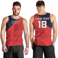 Custom Bailiwick of Jersey Cricket Men Tank Top Jer Lions Champion Red Version - Wonder Print Shop