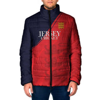 Custom Bailiwick of Jersey Cricket Padded Jacket Jer Lions Champion Red Version - Wonder Print Shop