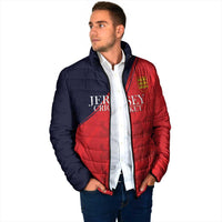 Custom Bailiwick of Jersey Cricket Padded Jacket Jer Lions Champion Red Version - Wonder Print Shop