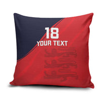 Custom Bailiwick of Jersey Cricket Pillow Cover Jer Lions Champion Red Version - Wonder Print Shop