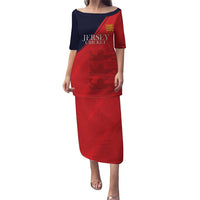 Custom Bailiwick of Jersey Cricket Puletasi Jer Lions Champion Red Version - Wonder Print Shop