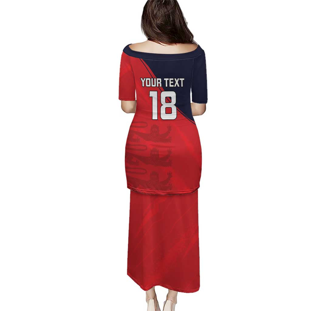 Custom Bailiwick of Jersey Cricket Puletasi Jer Lions Champion Red Version - Wonder Print Shop