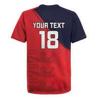 Custom Bailiwick of Jersey Cricket Rugby Jersey Jer Lions Champion Red Version - Wonder Print Shop