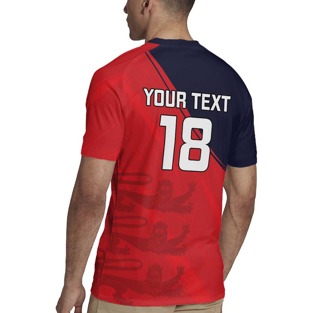 Custom Bailiwick of Jersey Cricket Rugby Jersey Jer Lions Champion Red Version - Wonder Print Shop