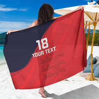 Custom Bailiwick of Jersey Cricket Sarong Jer Lions Champion Red Version - Wonder Print Shop