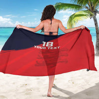 Custom Bailiwick of Jersey Cricket Sarong Jer Lions Champion Red Version - Wonder Print Shop