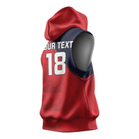 Custom Bailiwick of Jersey Cricket Sleeveless Hoodie Jer Lions Champion Red Version - Wonder Print Shop