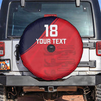 Custom Bailiwick of Jersey Cricket Spare Tire Cover Jer Lions Champion Red Version - Wonder Print Shop