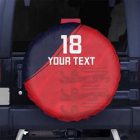 Custom Bailiwick of Jersey Cricket Spare Tire Cover Jer Lions Champion Red Version - Wonder Print Shop