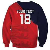 Custom Bailiwick of Jersey Cricket Sweatshirt Jer Lions Champion Red Version - Wonder Print Shop