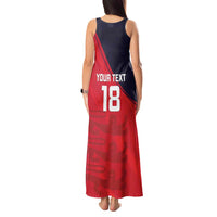 Custom Bailiwick of Jersey Cricket Tank Maxi Dress Jer Lions Champion Red Version - Wonder Print Shop