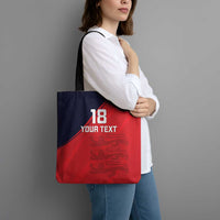 Custom Bailiwick of Jersey Cricket Tote Bag Jer Lions Champion Red Version - Wonder Print Shop