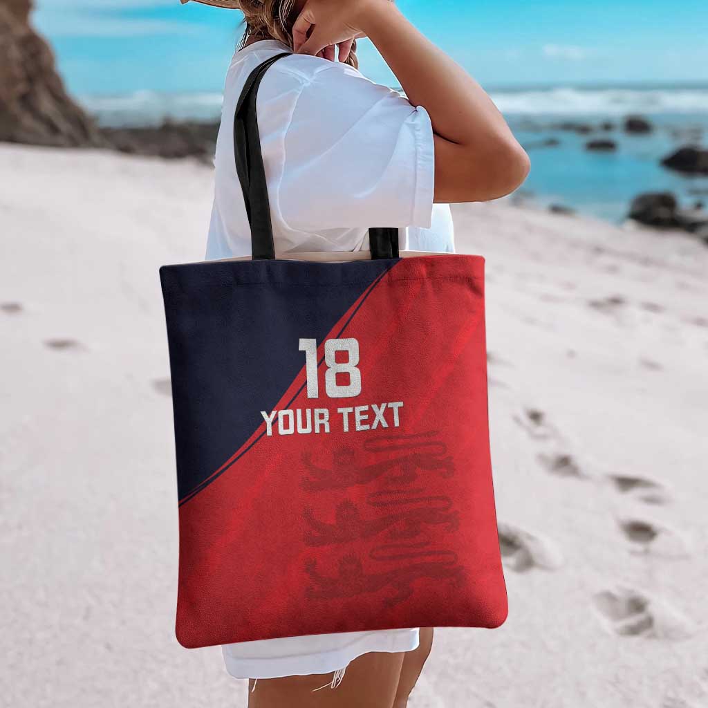 Custom Bailiwick of Jersey Cricket Tote Bag Jer Lions Champion Red Version - Wonder Print Shop