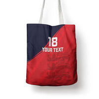 Custom Bailiwick of Jersey Cricket Tote Bag Jer Lions Champion Red Version - Wonder Print Shop